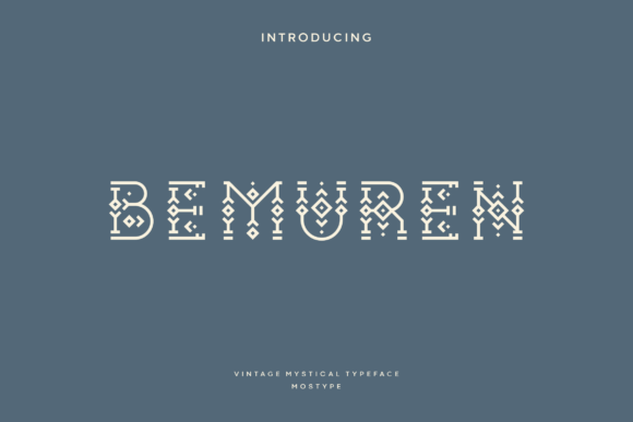 Bemuren: A Vintage Display Font for Creative Makers