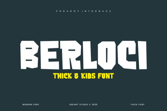 Berloci: A Quirky Display Font for Bold Campaigns