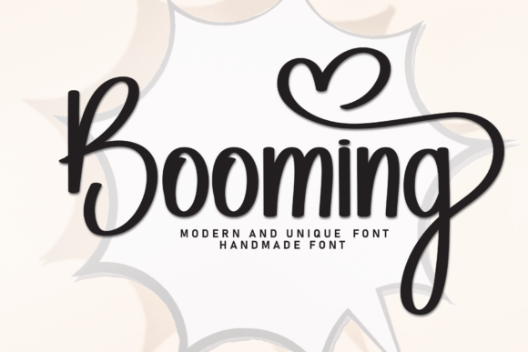 Booming: A Whimsical Script Font for Feminine Branding