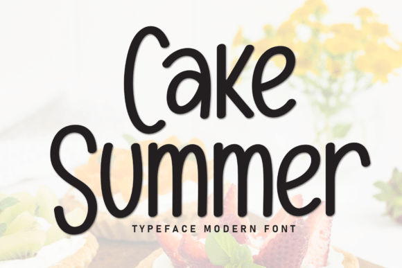 Cake Summer: A Warm Display Font for Editorial Design