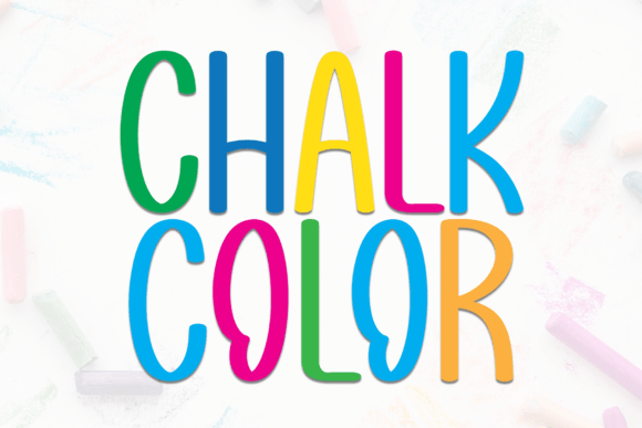 Chalk Color: A Display Font for Inviting Branding