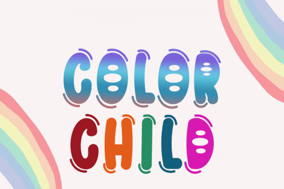 Color Child: A Playful Display Font for Bold Branding
