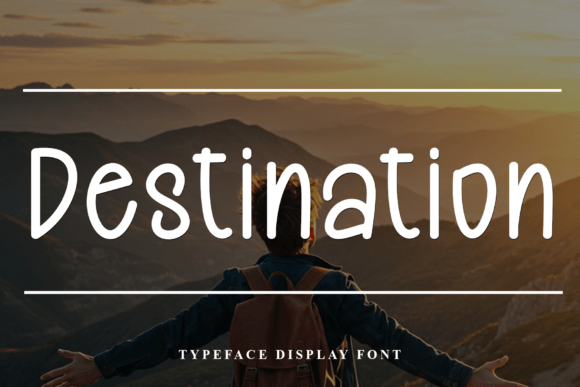 Destination: A Playful Display Font for Travel-Inspired Design