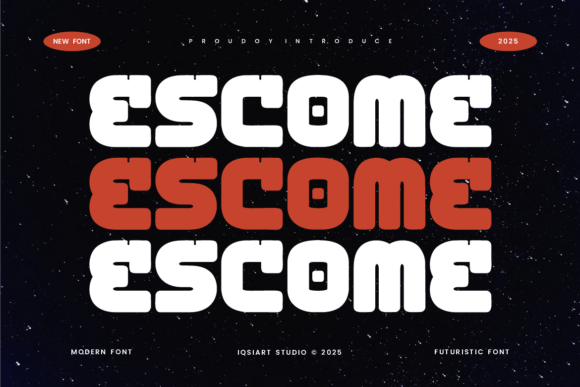 Escome: A Futuristic Font for Modern Branding
