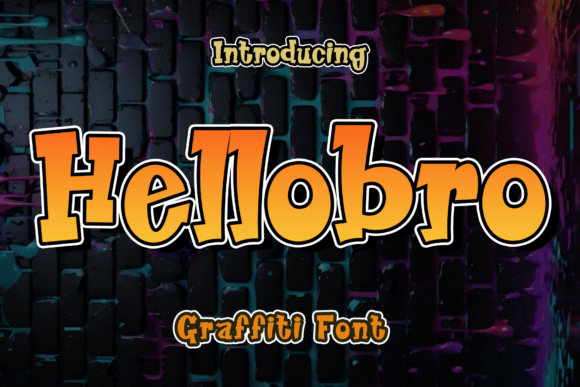 Hellobro Font for Bold and Playful Craft Projects