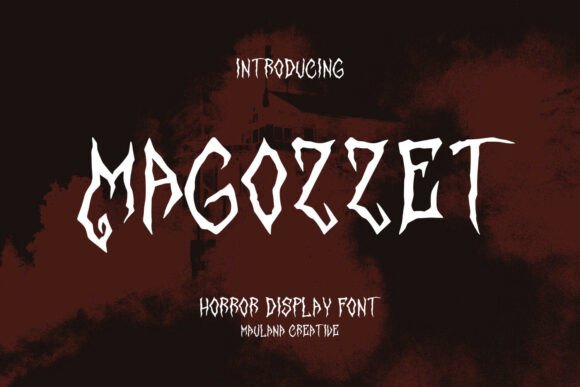 Magozzet Horror Display Font for Spooky Creativity