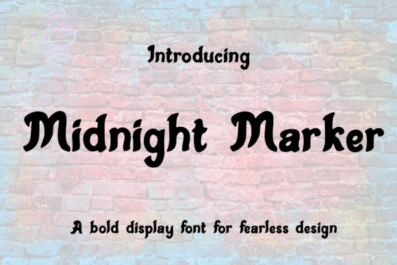 Midnight Marker: A Bold Font for Creative Projects