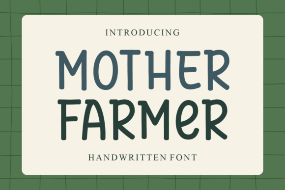 Mother Farmer Font for Authentic Branding and Display Typography