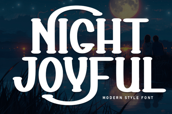 Night Joyful: A Warm Display Font for Branding and Design