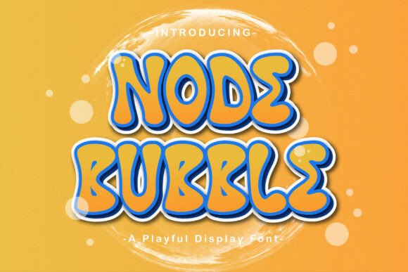 Node Bubble: A Playful Font for Social Media Campaigns