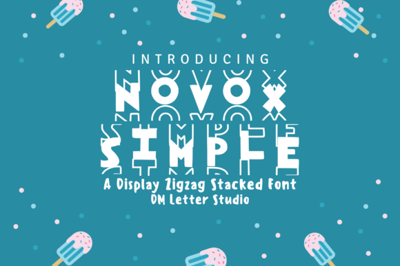 Novox Simple – Playful Display Font for Creative Makers