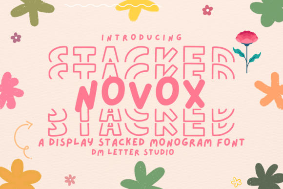 Novox Stacked Monogram Font Review