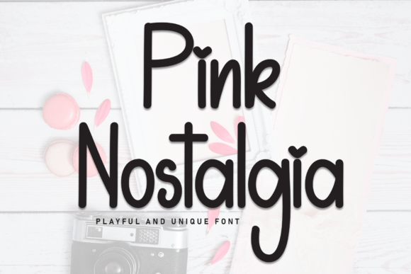 Pink Nostalgia: A Warm Display Font for Modern Campaigns