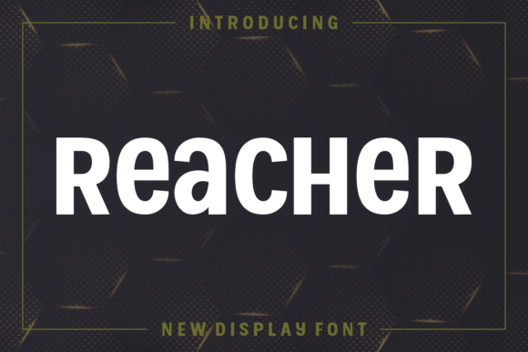Reacher: A Bold Display Font for Creative Projects