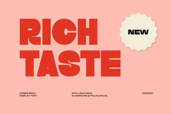 Rich Taste: A Font That Elevates Your Brand’s Visual Story