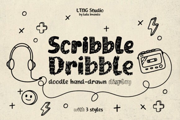 Scribble Dribble Font for Handmade Creativity and Branding