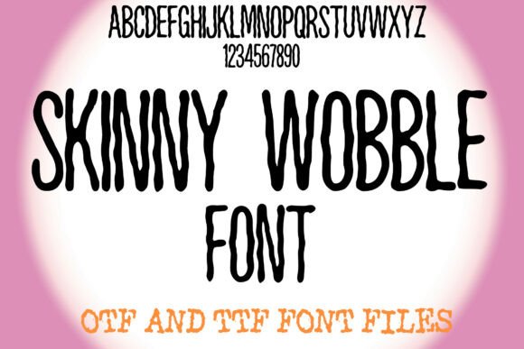 Skinny Wobble: A Playful Font for Creative Branding Projects