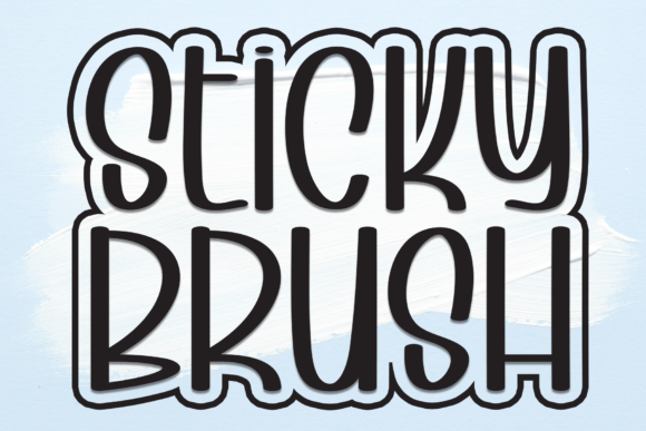 Sticky Brush: A Display Font for Modern Branding and Visual Storytelling