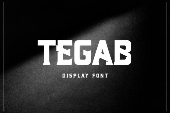 Tegab: A Bold Display Font for Editorial Design